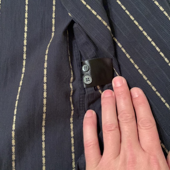 Ted Baker of London Navy w/Brown stripes including Carolina Blue Floral Deaign - Picture 10 of 10